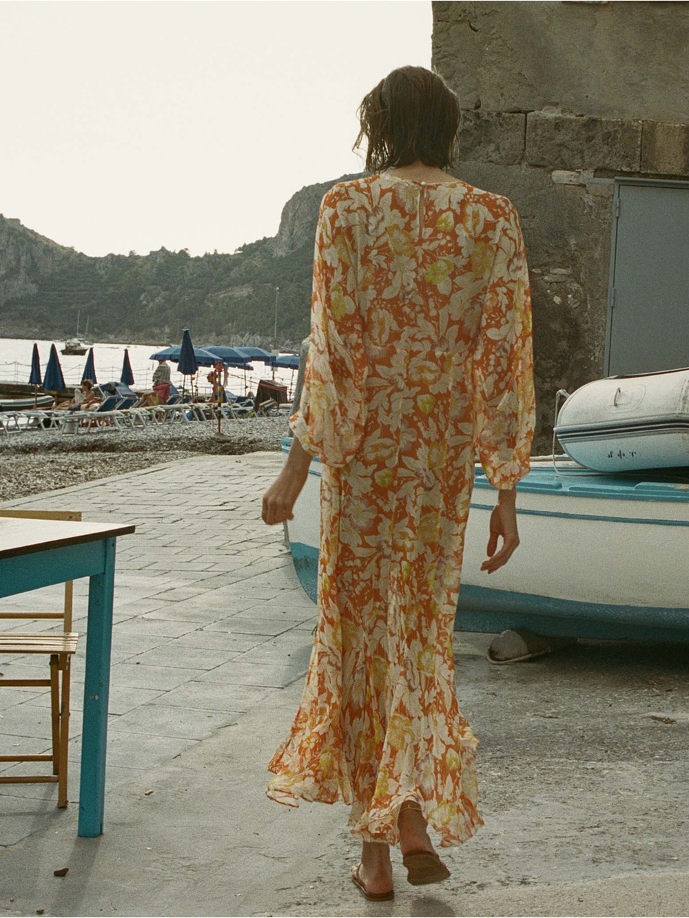 Doen Oliana Dress 100% silk floral summer - Picture 2 of 7